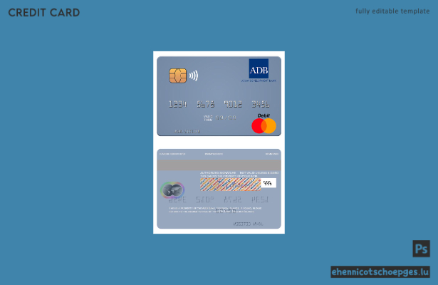 Beispielvorschau der ADB Bank Mastercard der Salomonen